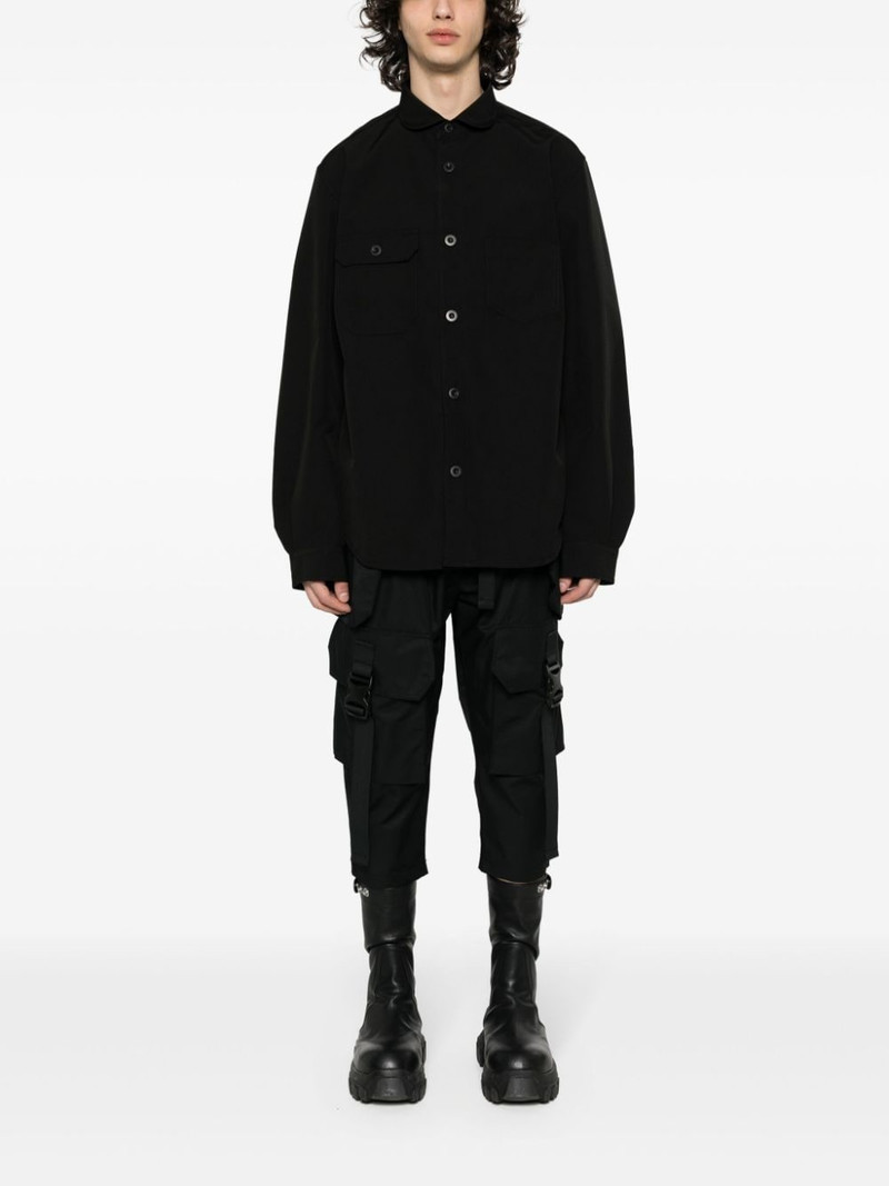 Junya Watanabe MAN panelled-design long-sleeve shirt outlook