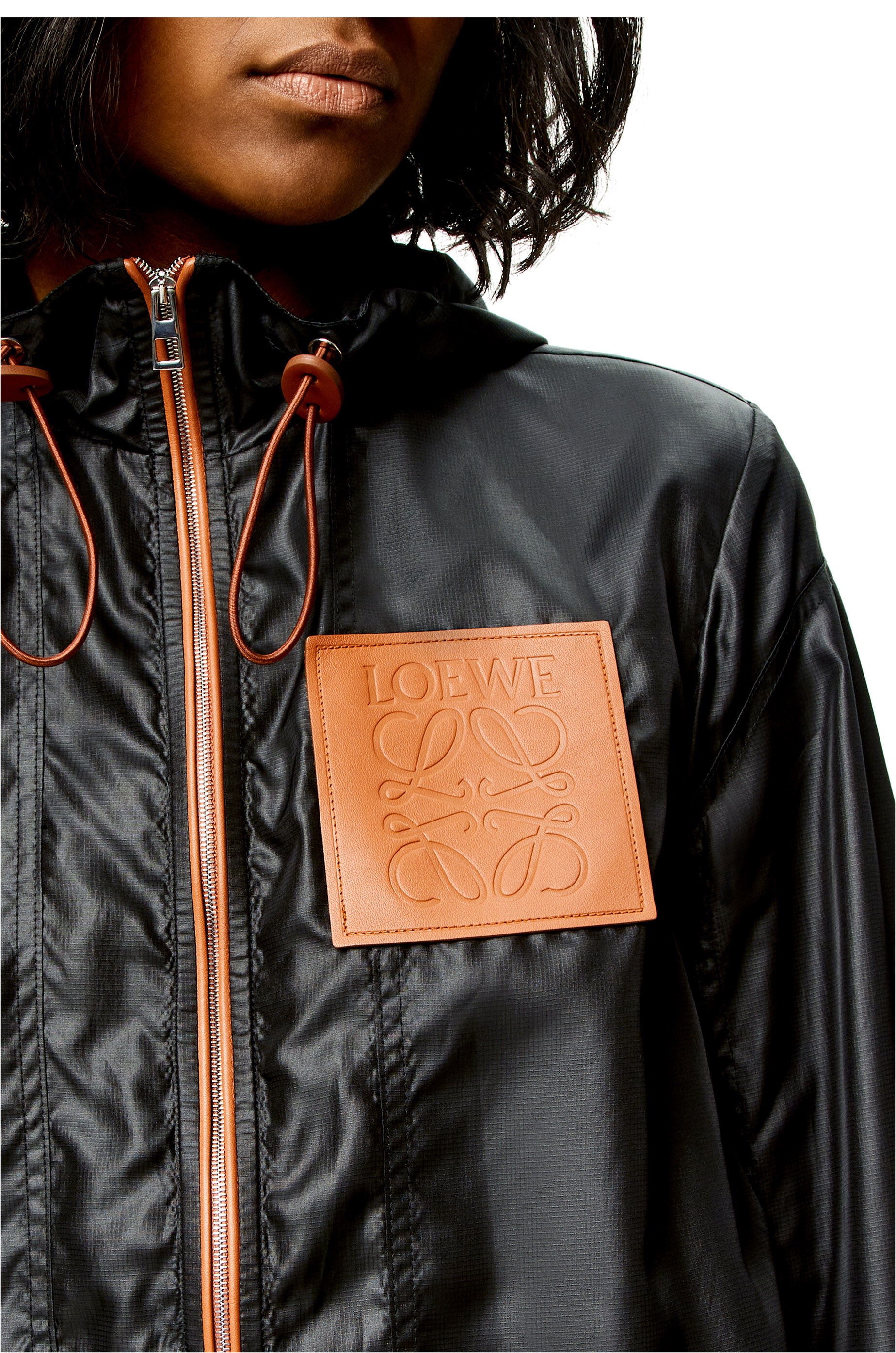 Hooded jacket in ripstop shell - 5