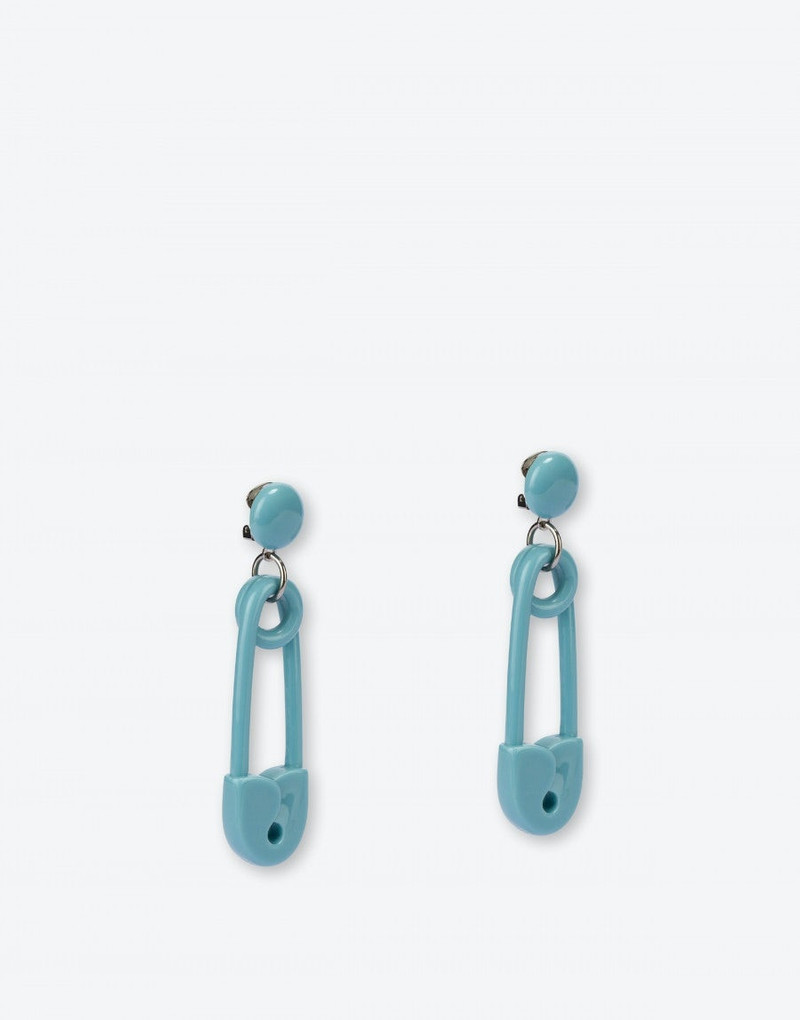 Moschino SAFETY PINS DROP EARRINGS outlook
