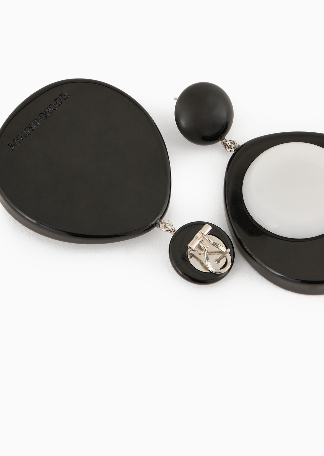 Two-toned pendant earrings - 2
