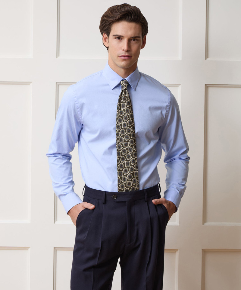 TODD SNYDER Pinpoint Oxford Sport Shirt outlook