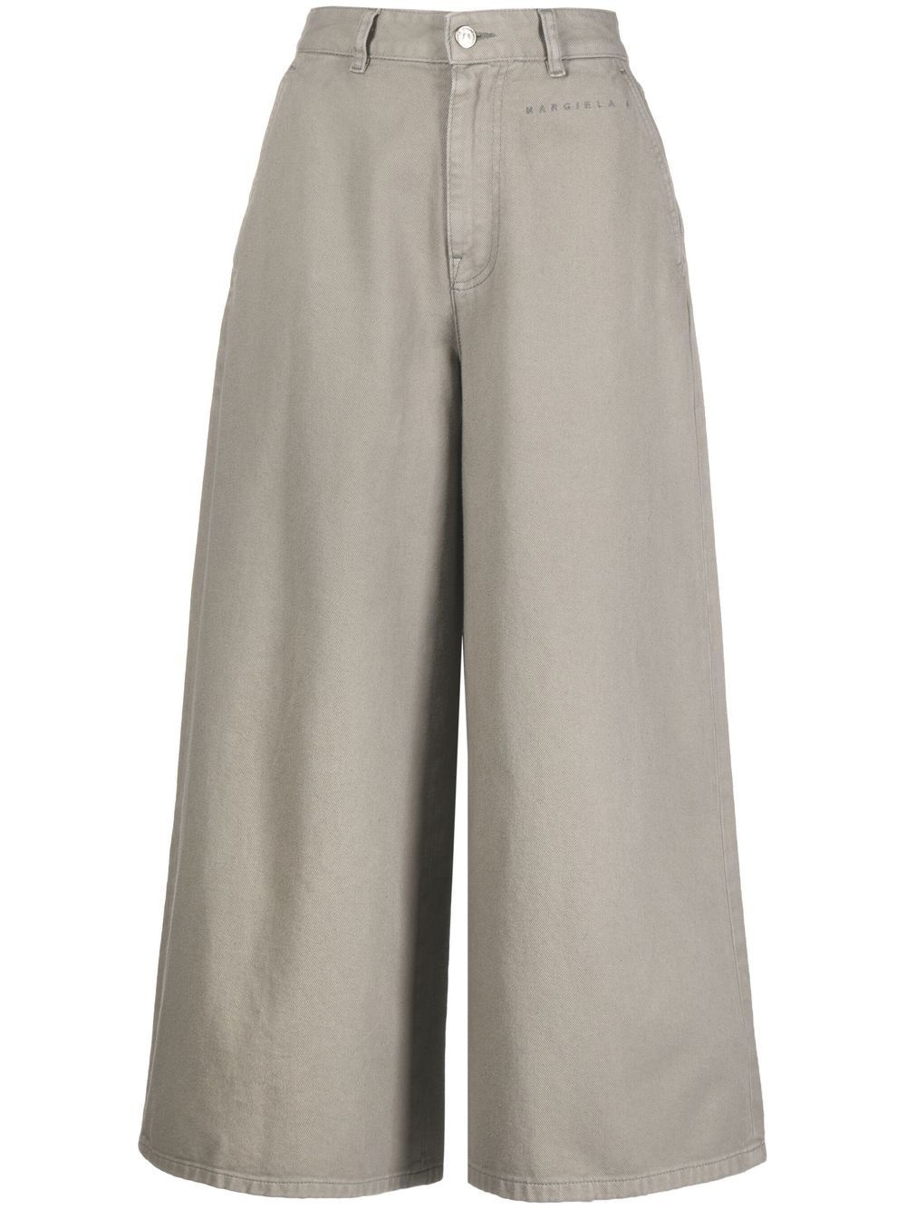 cropped wide-leg trousers - 1