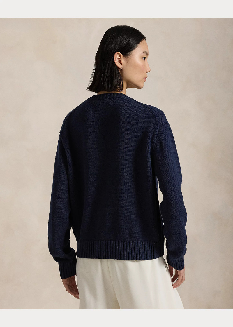 Polo Bear Cotton Crewneck Sweater 4