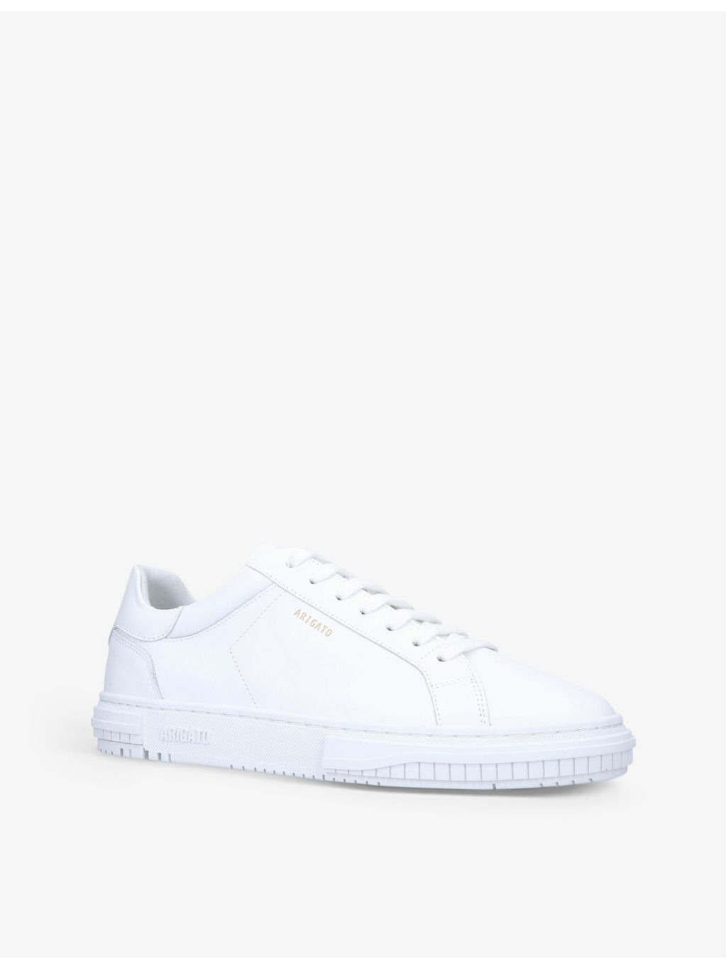 Atlas logo-embossed leather low-top trainers - 3