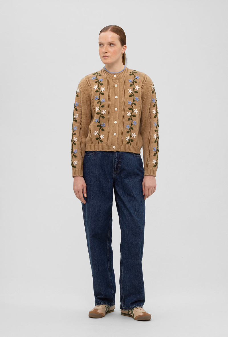 Hesper Cardigan - Camel/Multi 4