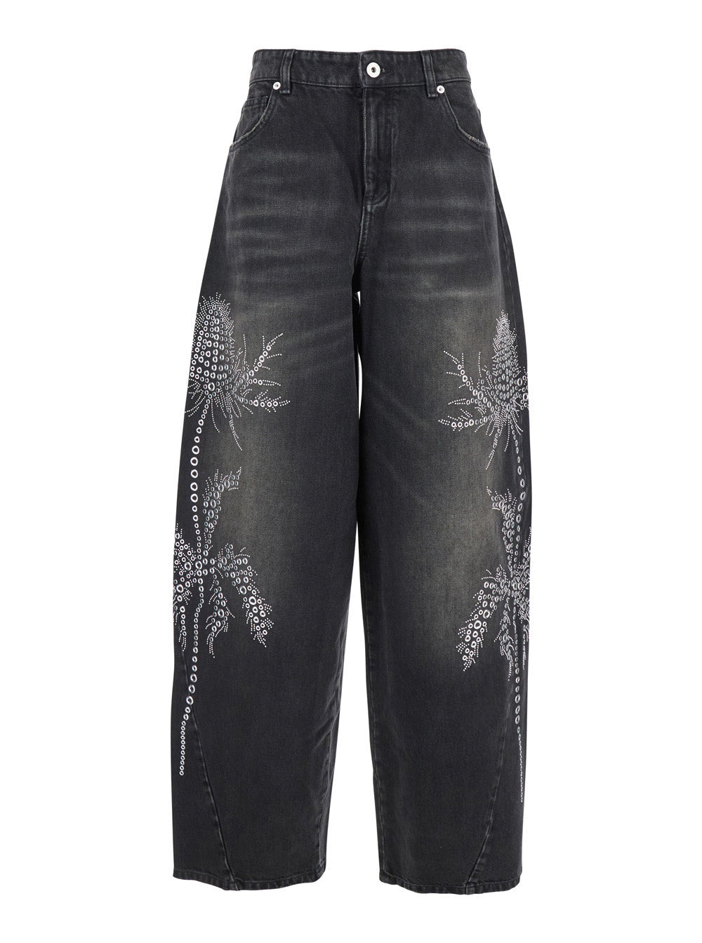 Blumarine Women 4J122a Embr Denim Pants - 1