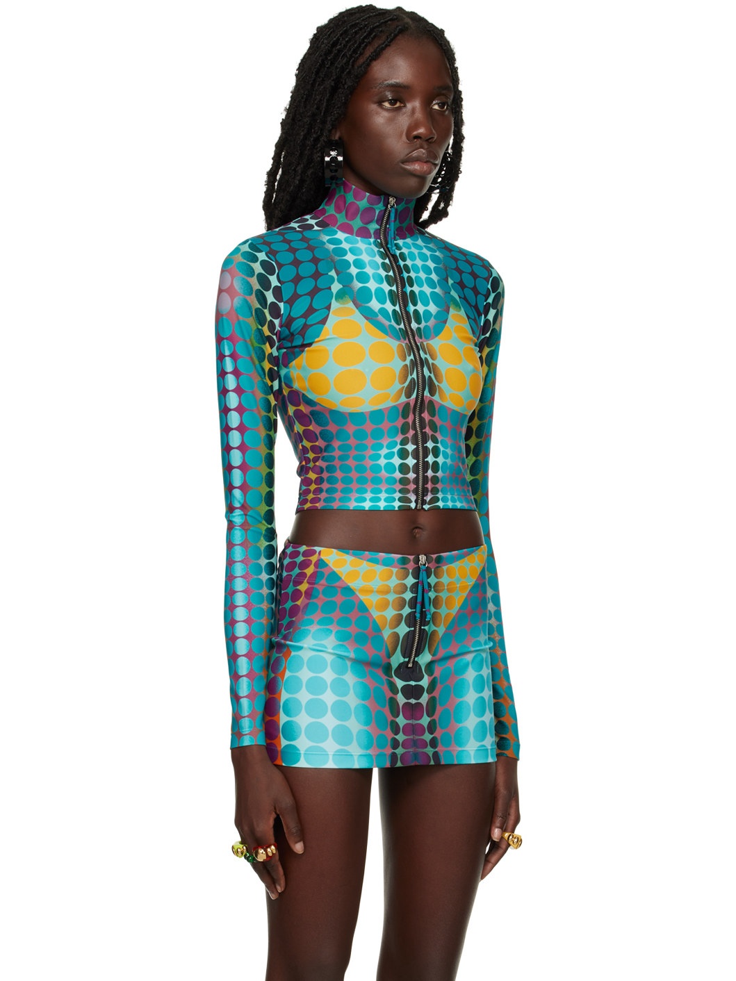 Blue Dots Track Jacket - 2