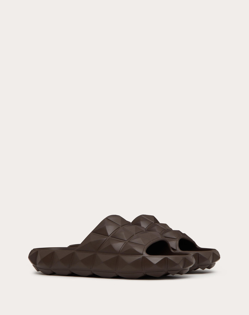 Valentino ROMAN STUD TURTLE SLIDE SANDAL IN RUBBER outlook