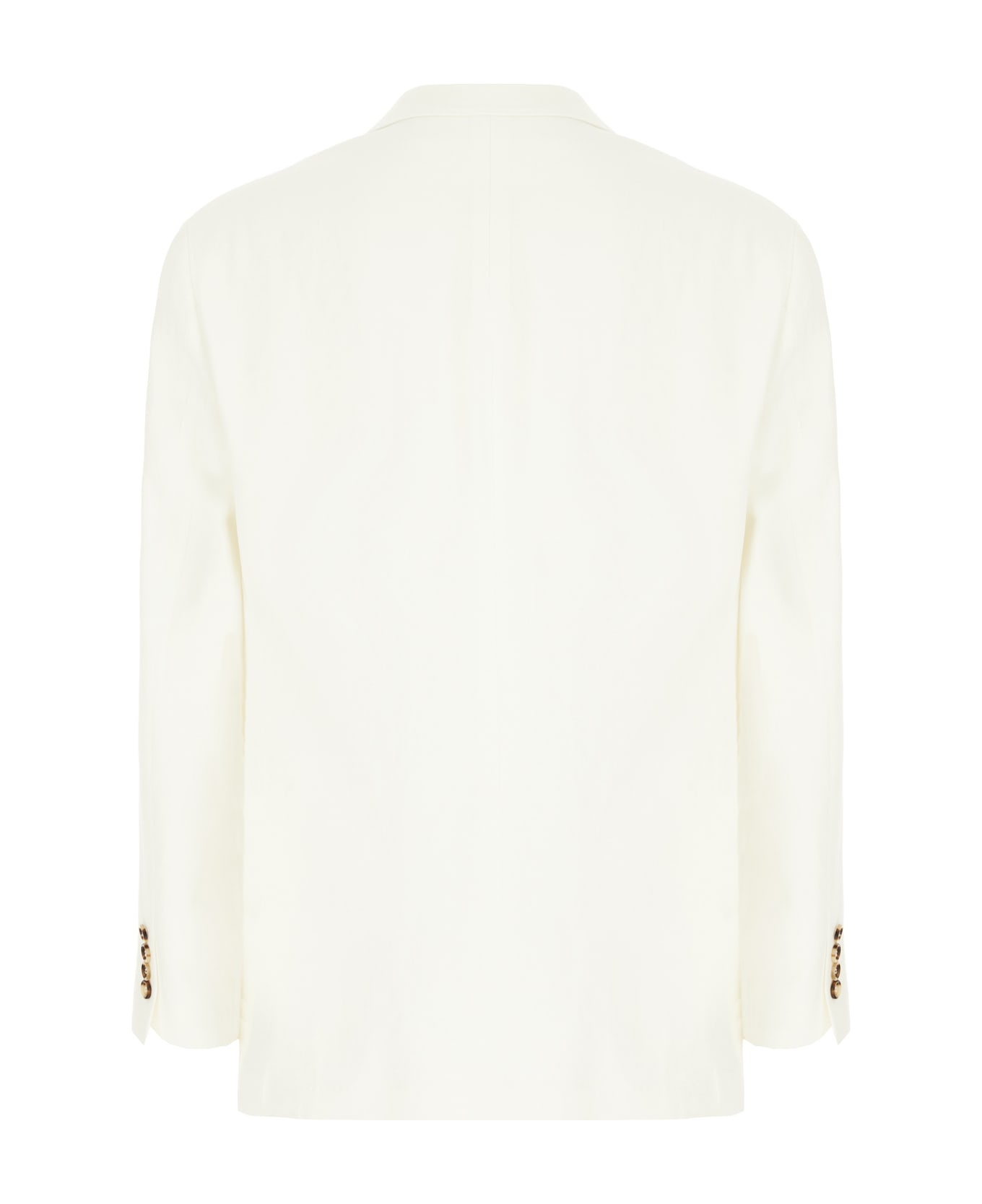 Ivory Linen Blazer - 2