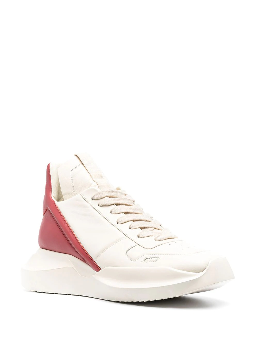 two-tone chunky low-top sneakers - 2