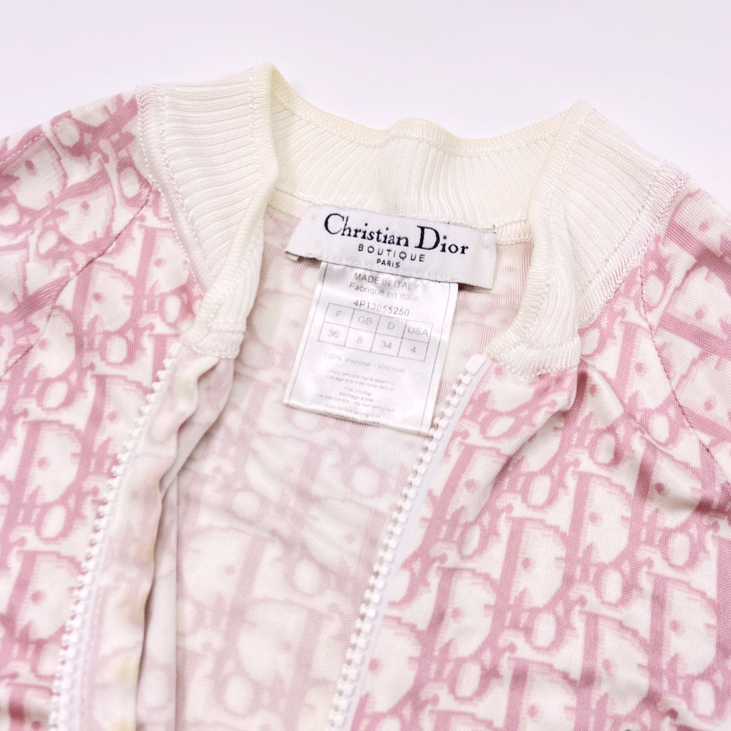 Dior Spring 2004 Galliano Pink Monogram Tee 38 - 3