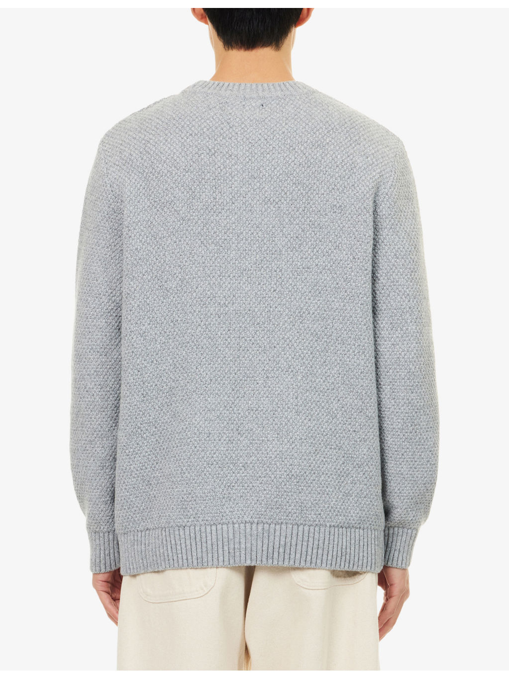 Casey Crewneck Knitted Wool And Cotton Jumper - 4
