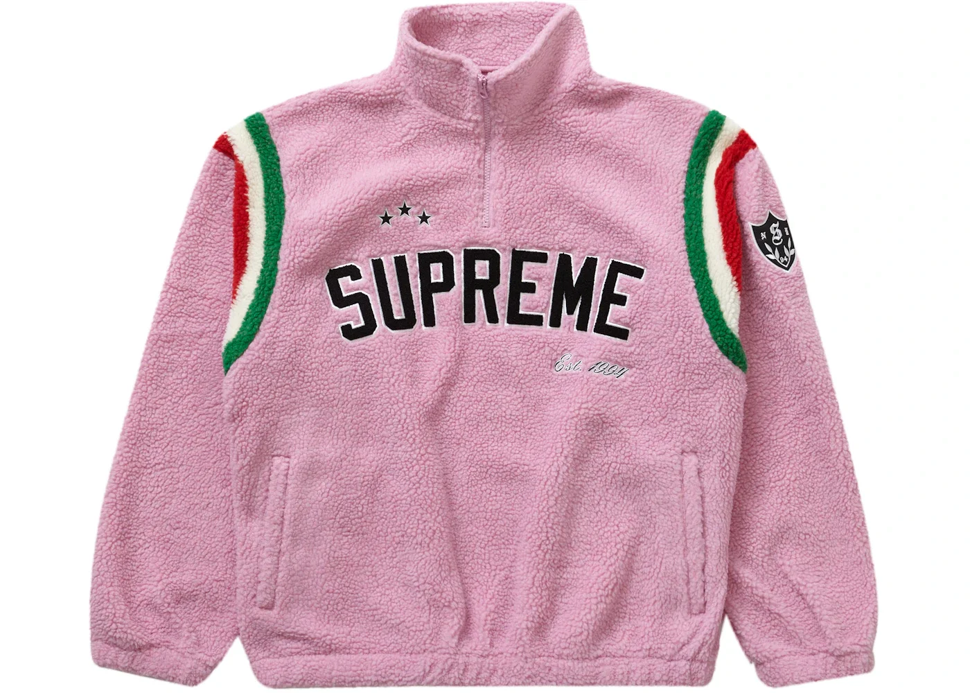 Supreme Supreme Arc Half Zip Fleece Pullover Pink - 5a84243c-ee06 