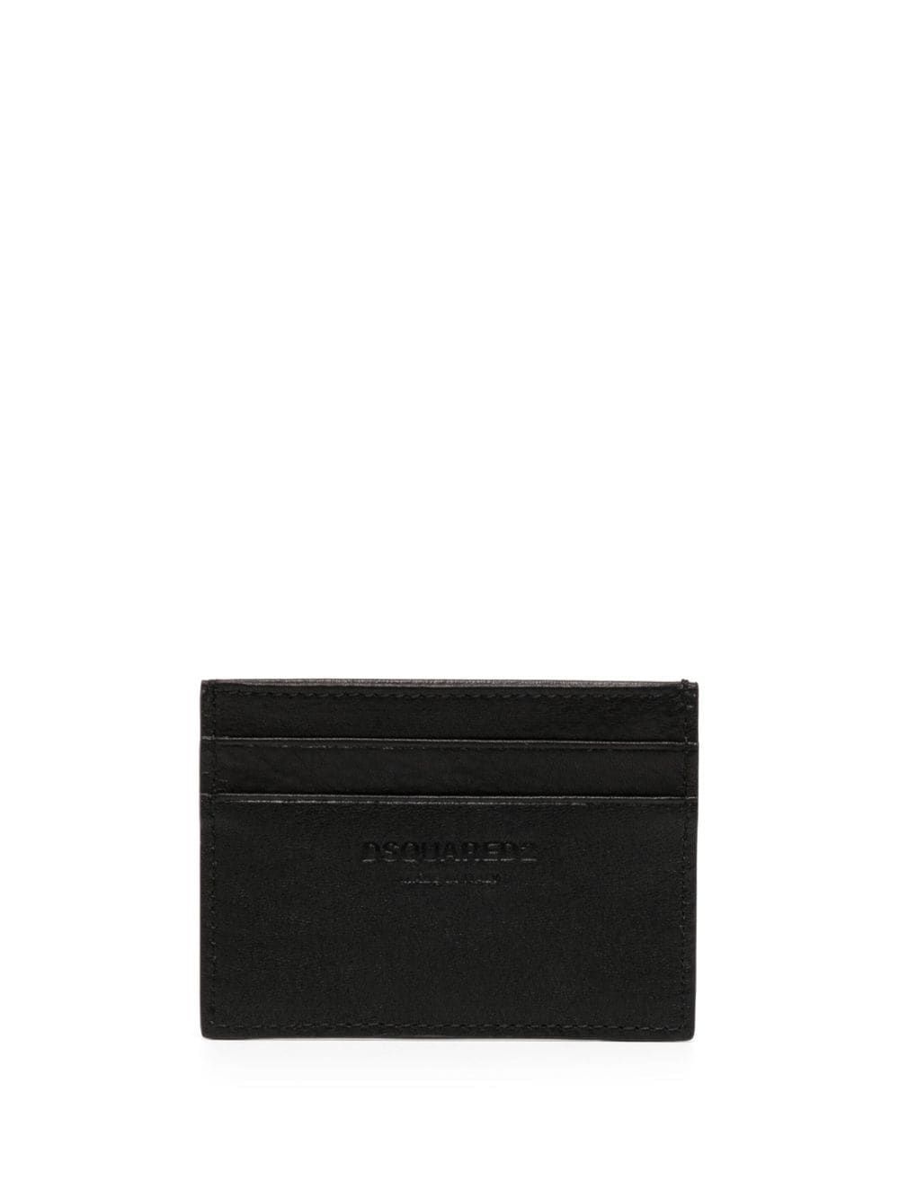 Icon logo-print leather card holder - 2