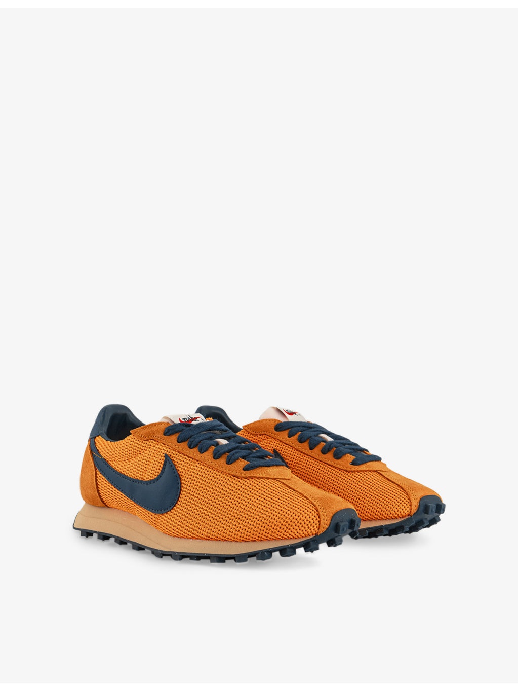 LD 1000 Logo-Embroidered Suede and Mesh Low-Top Trainers - 3