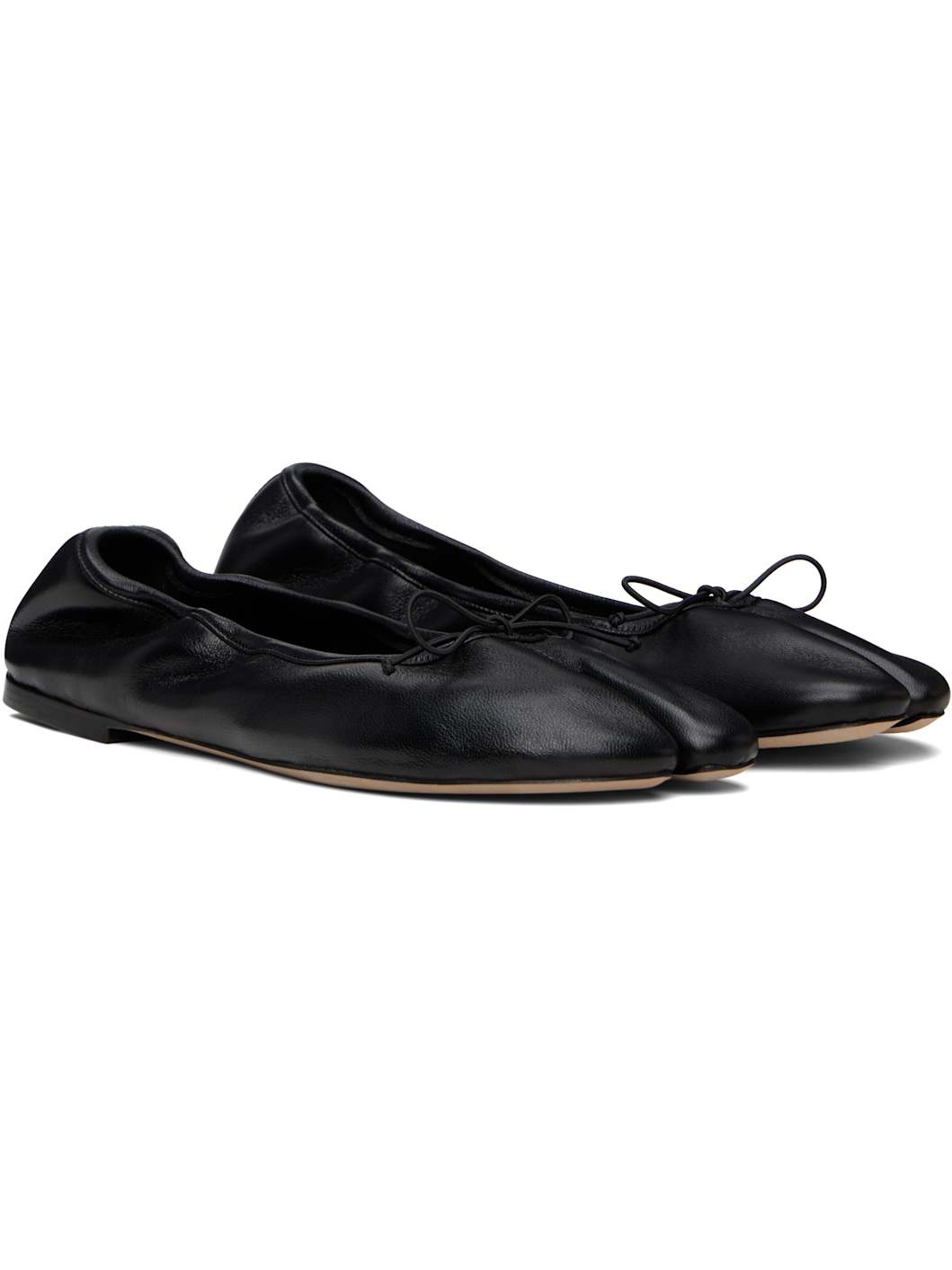SSENSE Exclusive Black Tabi Stretch Ballerina Flats - 4