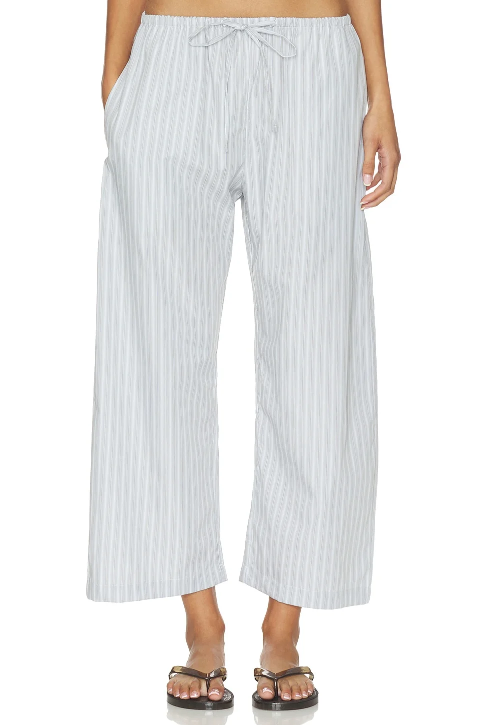 Yoshi Stripe Crop Drawstring Pant - 1
