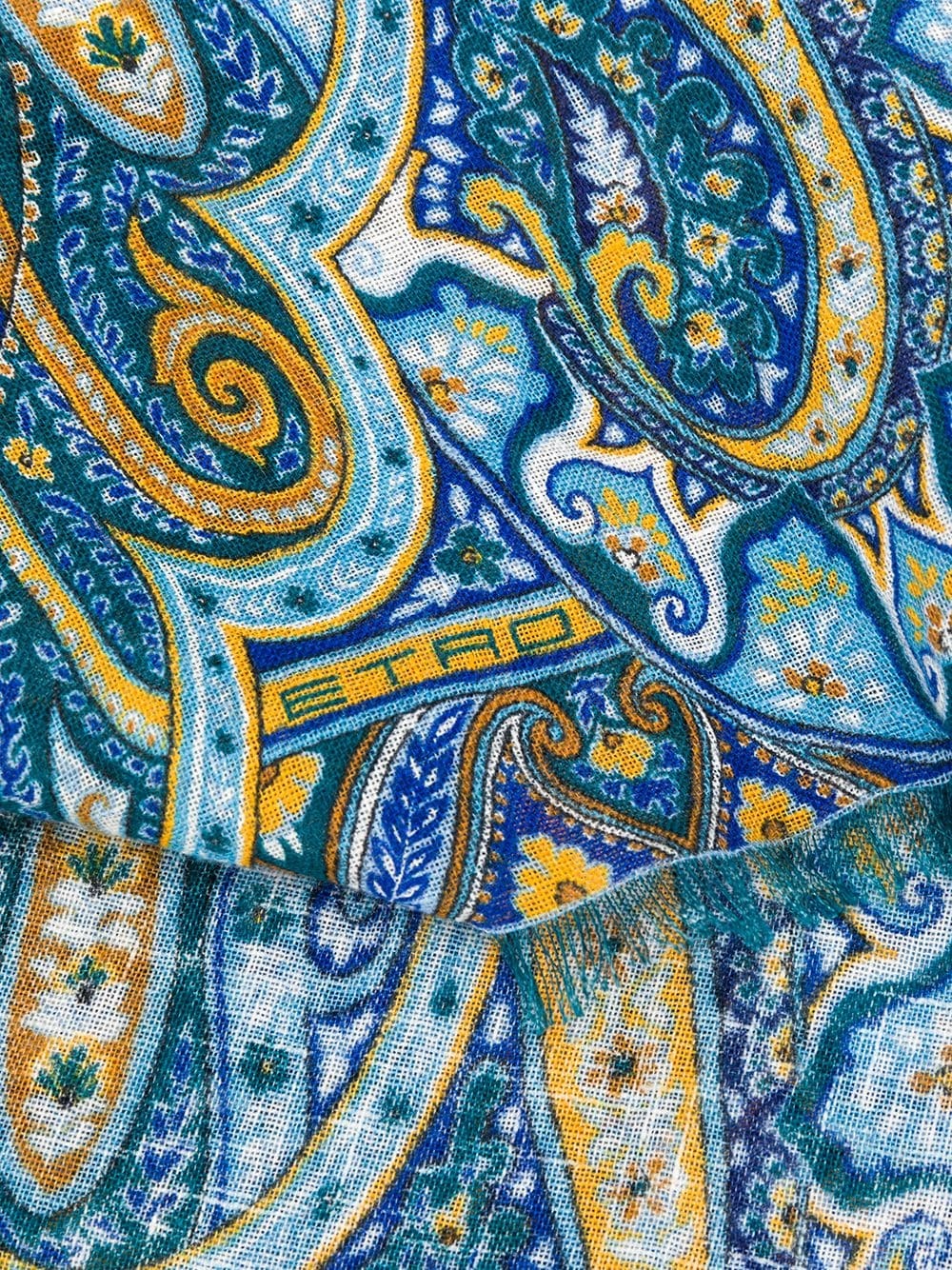 paisley print scarf - 3