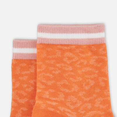 HOGAN Animal Print Socks Orange outlook