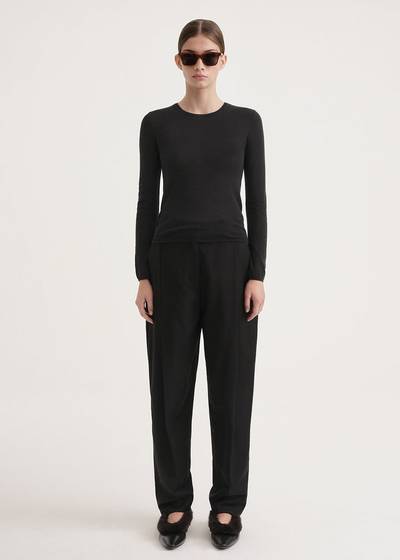 Totême Thin cashmere top black outlook