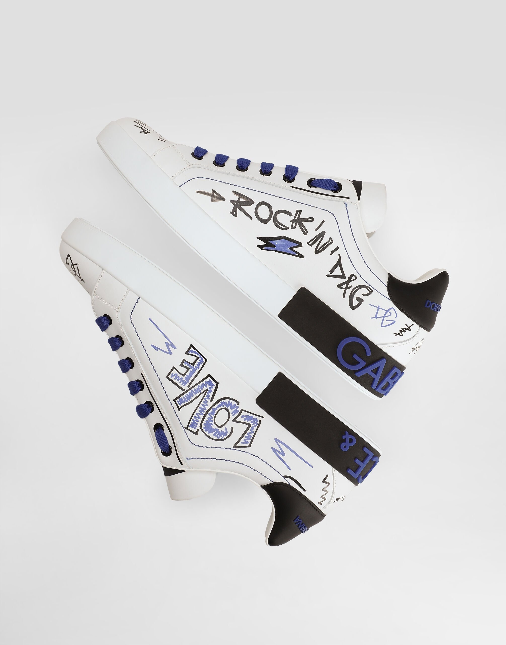 Calfskin Portofino sneakers with patch - 4
