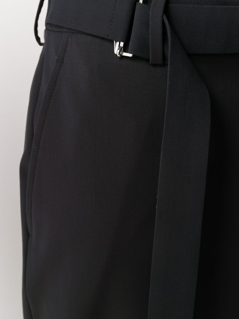 belted tailored cut trousers 5