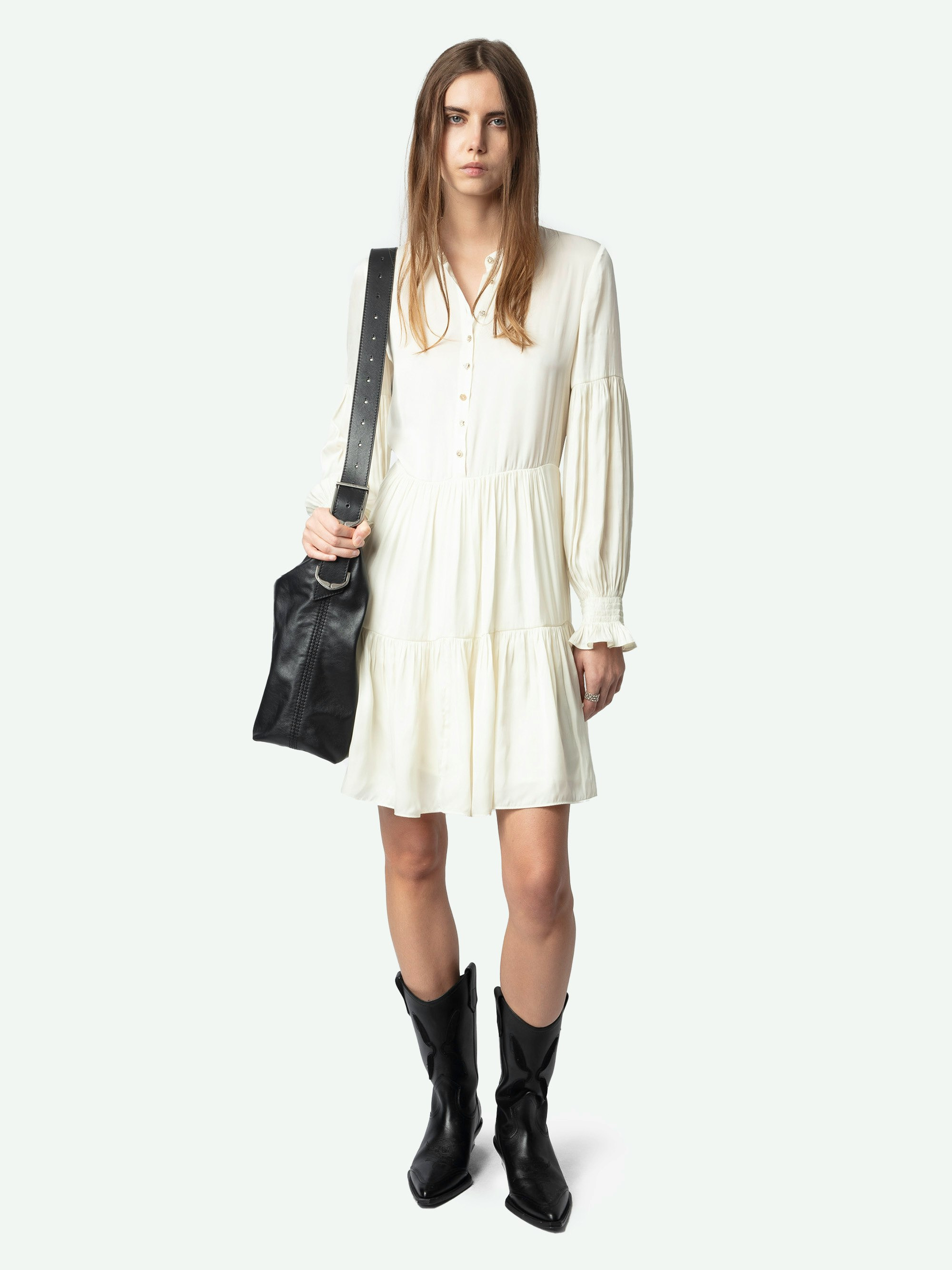 Randy Satin Dress - 5