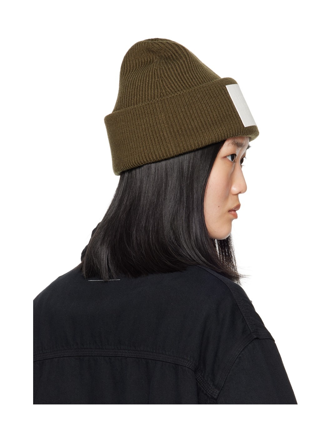 Khaki Numeric Beanie - 3