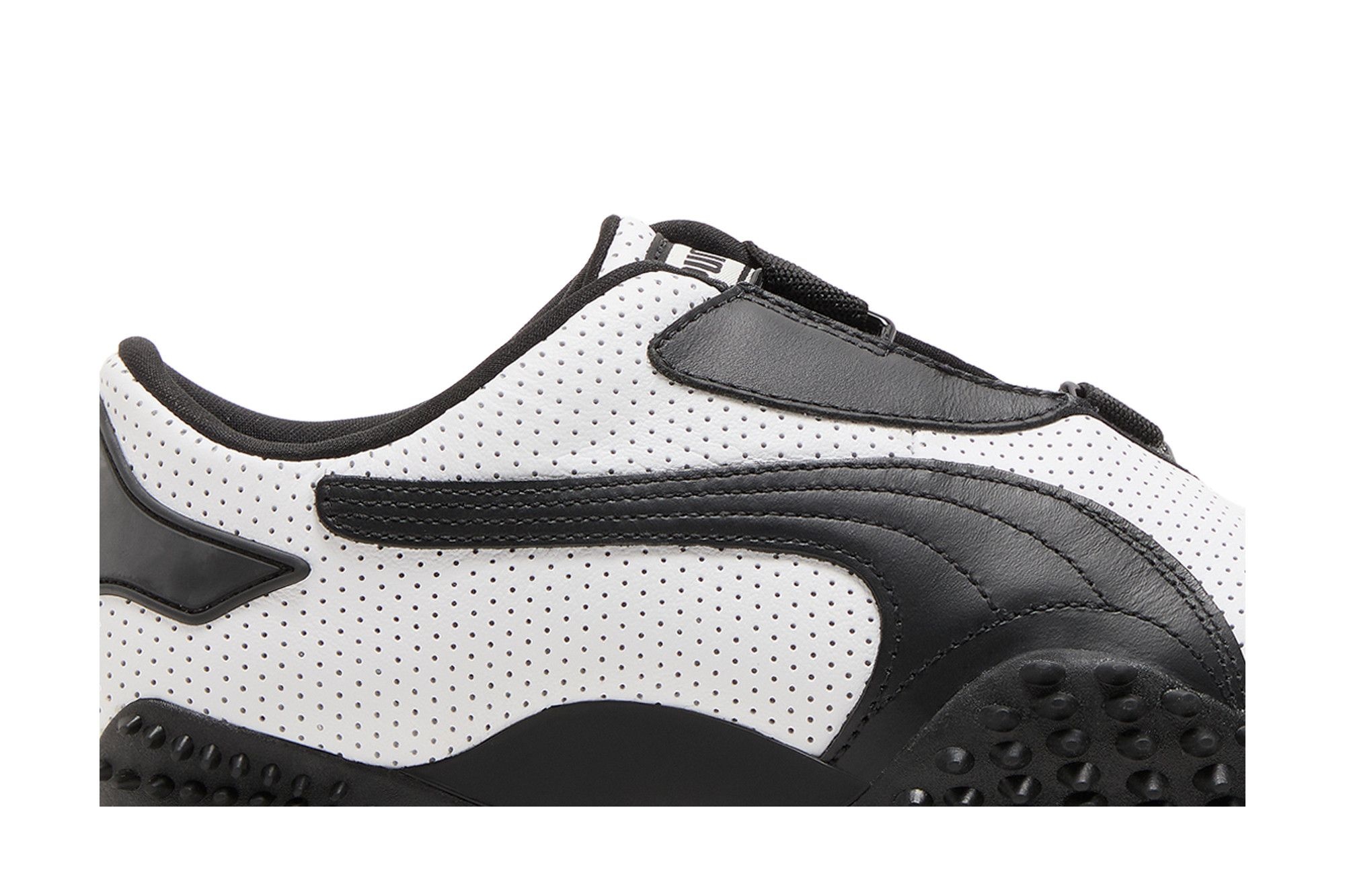 Mostro 'Perforated Leather Pack - White Black' - 2