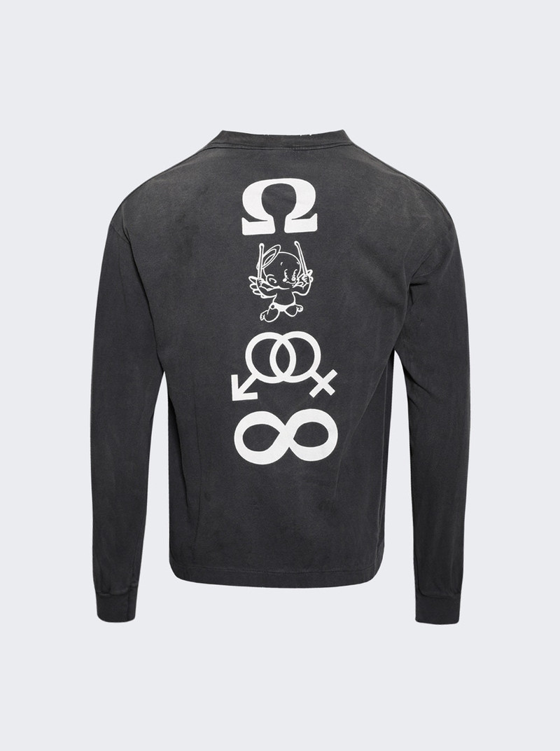SAINT M×××××× Candle Long Sleeve Tee Black outlook