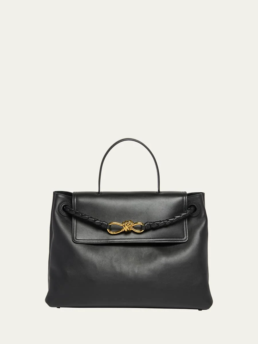 Andiamo Medium Leather Top-Handle Bag - 1