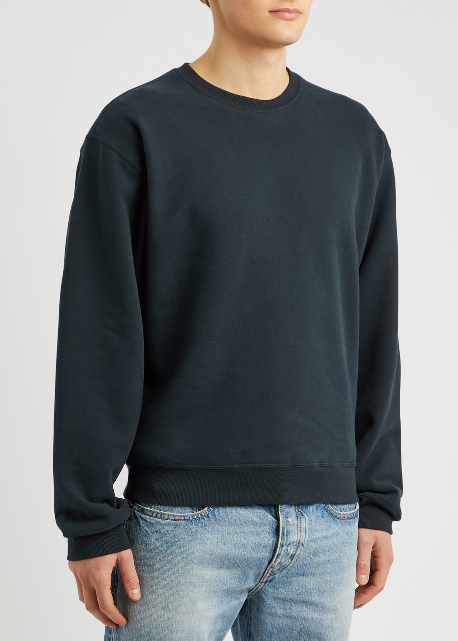 Logo-embroidered cotton sweatshirt - 2