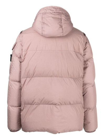 Stone Island Compass-patch puffer jacket outlook