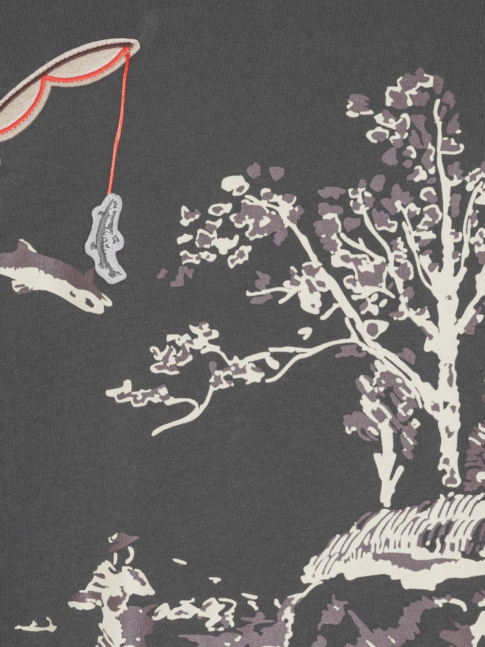 fishing-scene print T-shirt - 3