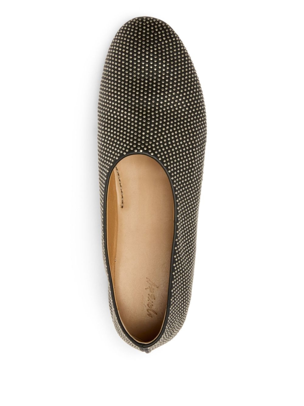 micro stud-embellished loafers - 3