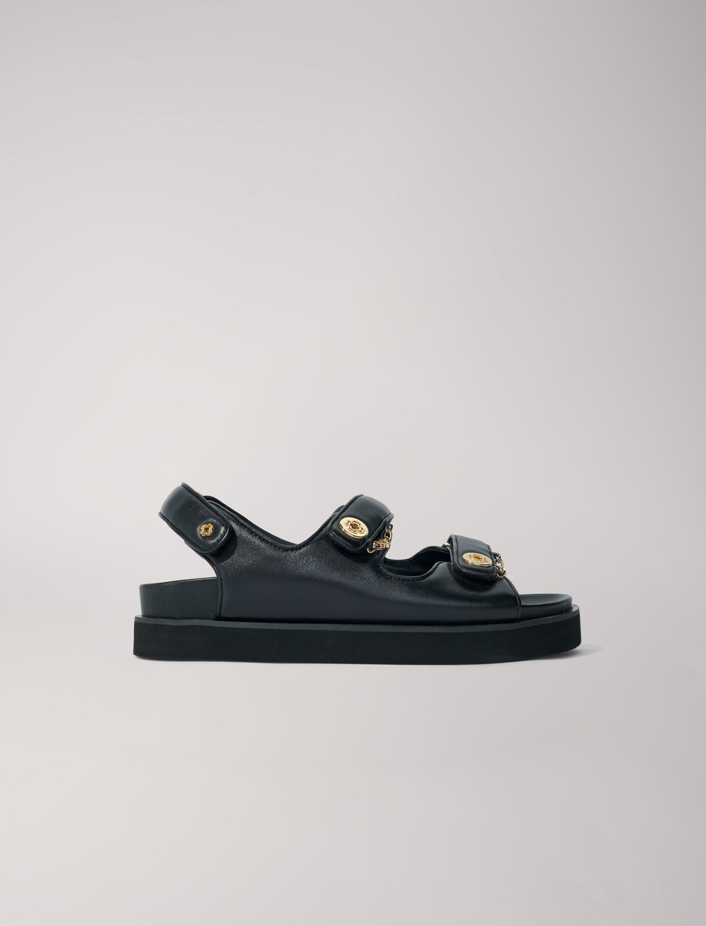 Flat leather sandals - 8