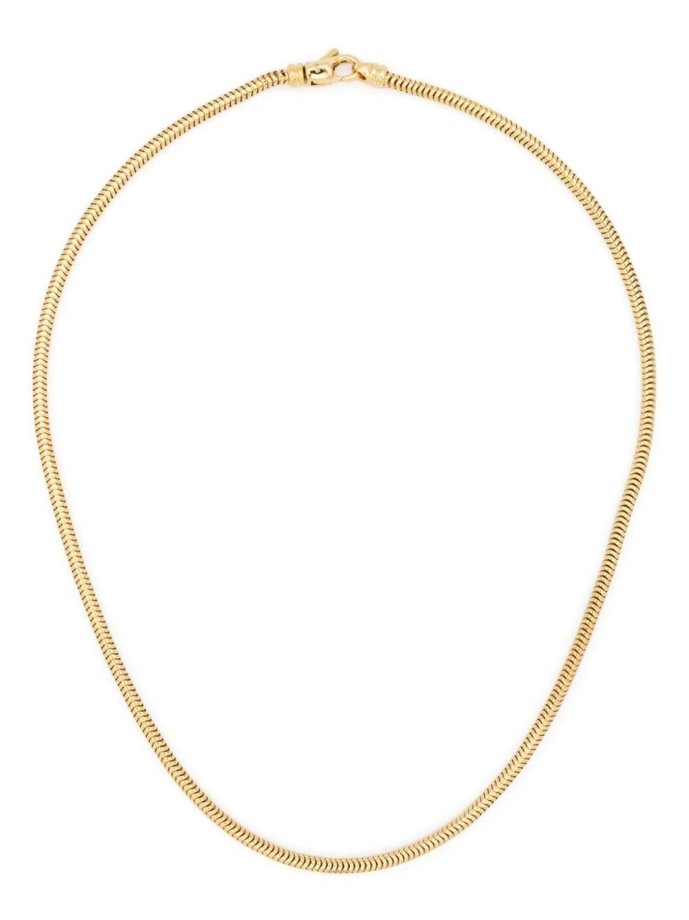 polished snake-chain necklace - 1