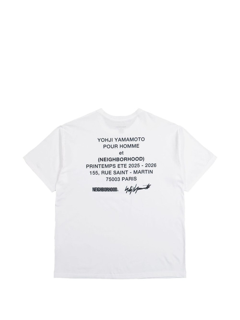 Yohji Yamamoto x Neighborhood short-sleeve T-shirt outlook