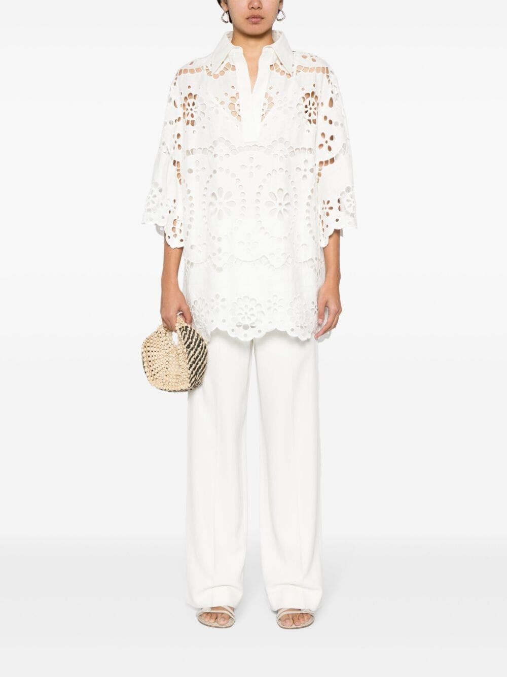 Zimmermann LEXI EMBROIDERED TUNIC | REVERSIBLE