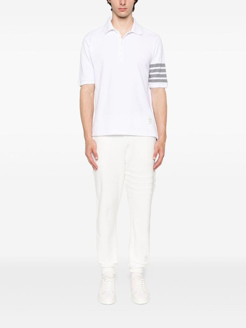 Thom Browne four-stripe cotton polo shirt outlook