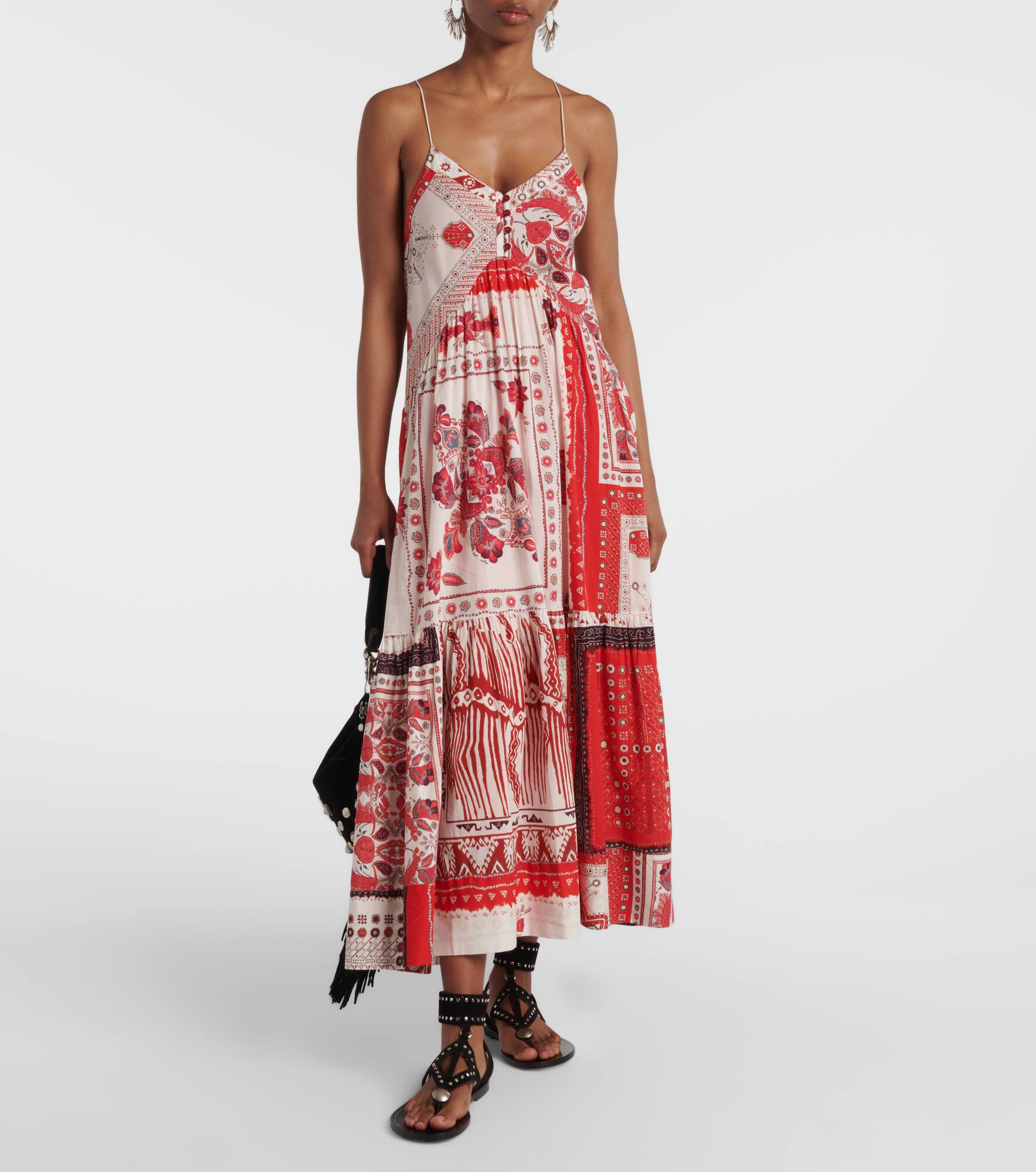 Sabbage printed cotton midi dress - 2