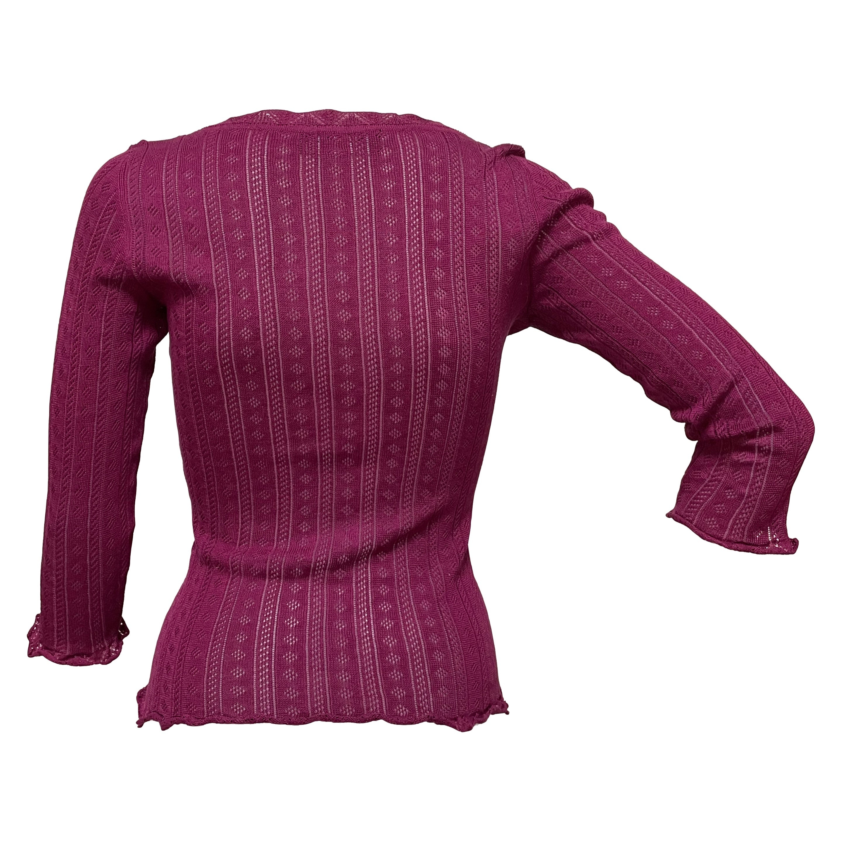 DOLCE&GABBANA Three-Quarter Sleeve Knit Cardigan - 2
