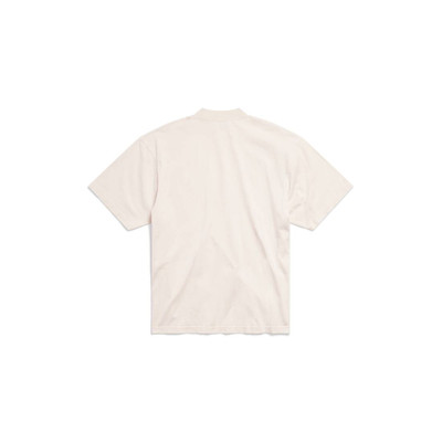 BALENCIAGA Political Stencil T-shirt Medium Fit in Off White/black outlook