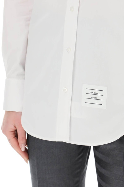 Thom Browne LOGO-PATCH LONG-SLEEVED SHIRT outlook