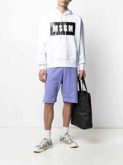 MSGM logo-print hoodie outlook