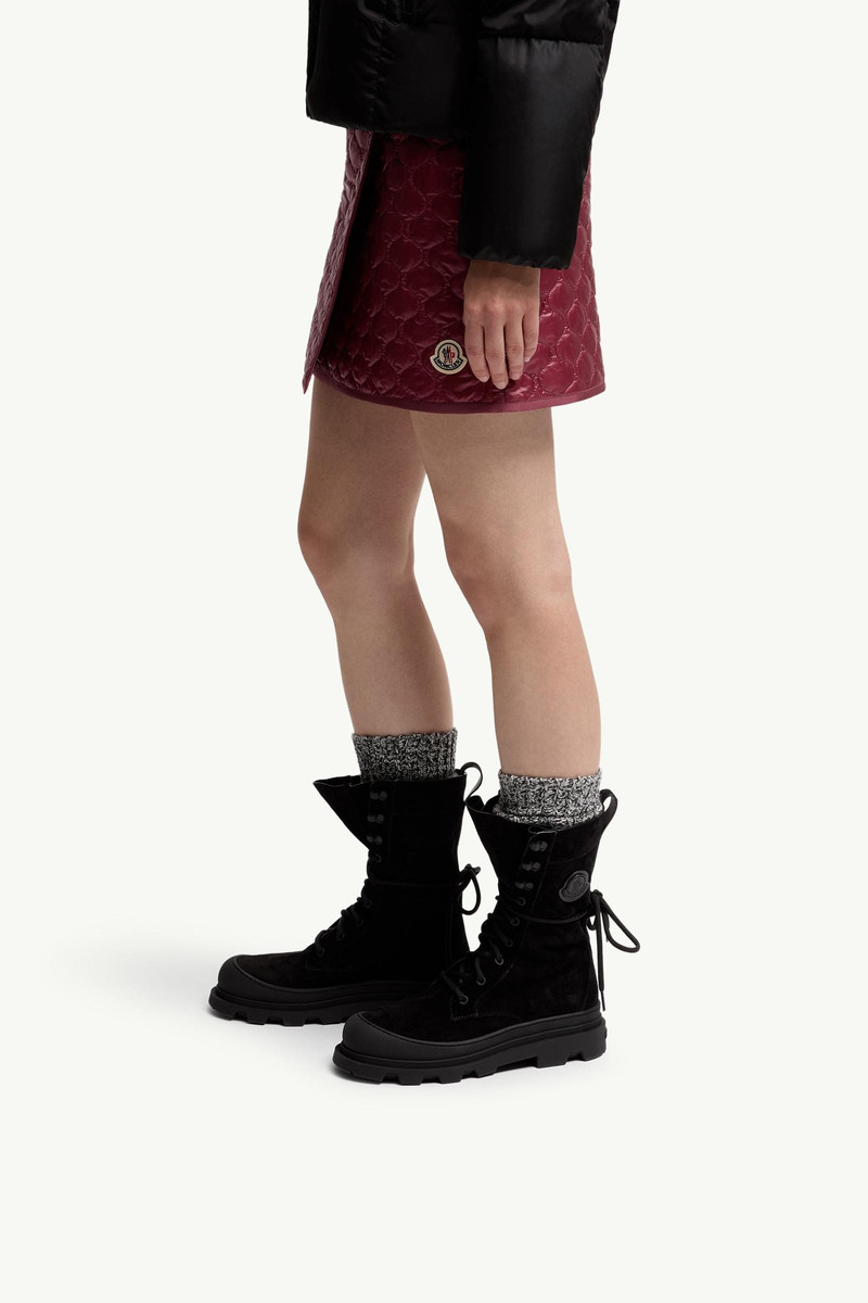Moncler Vera High Suede Lace-Up Boots outlook