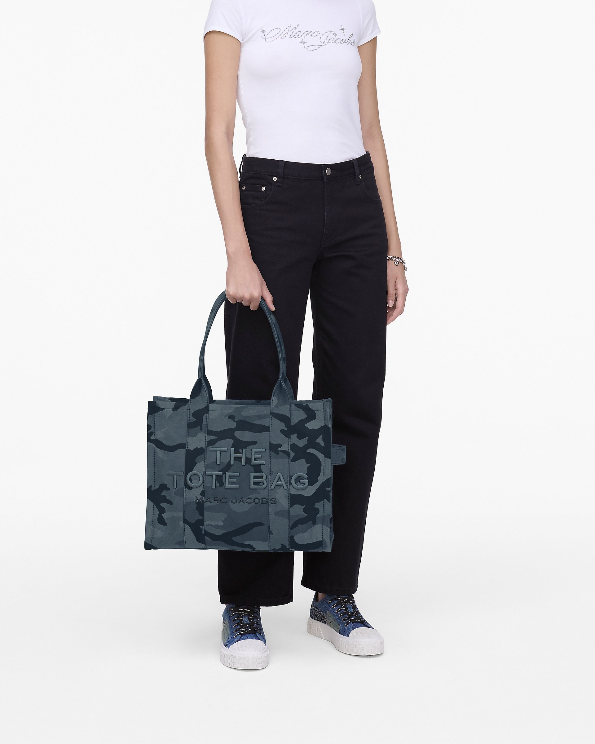 THE CAMO JACQUARD LARGE TOTE BAG - 8