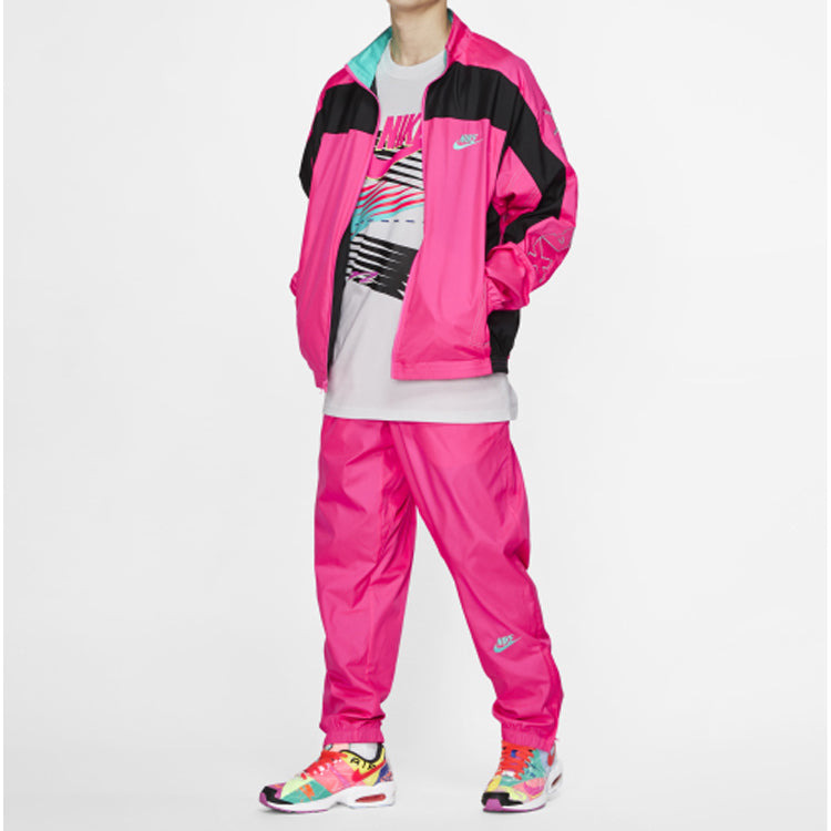 Nike x Atmos NRG Vintage Patchwork Track Jacket '/Black/Hyper Jade' CD6132-639 - 3
