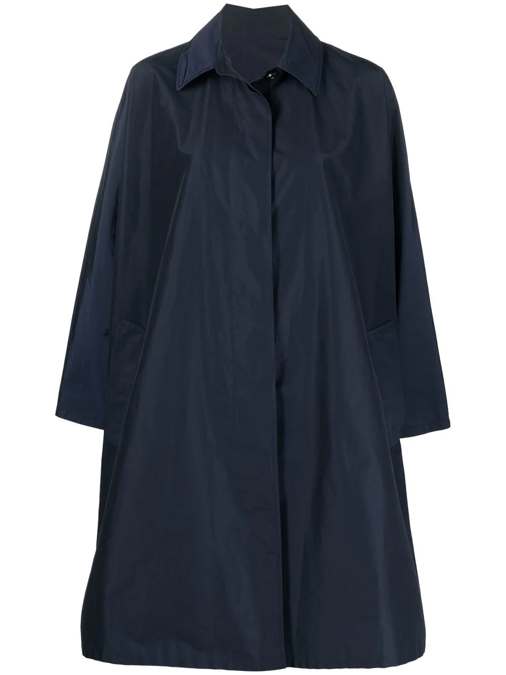 concealed-front fastening coat - 1