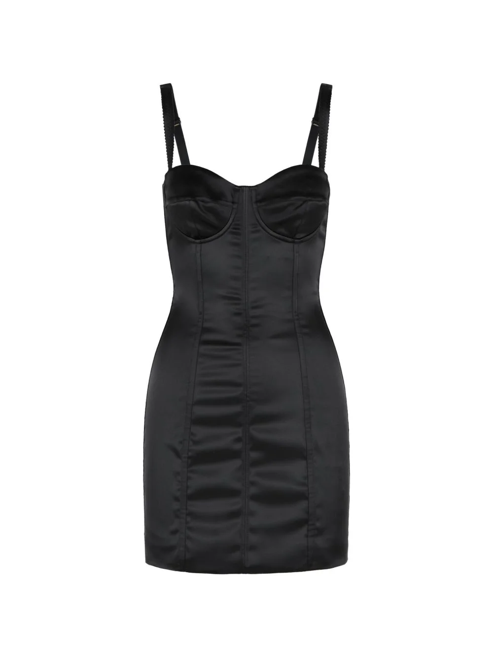 satin corset minidress - 1
